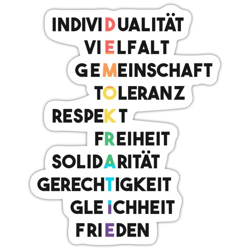 Demokratie werte der vielfalt - demokratie,