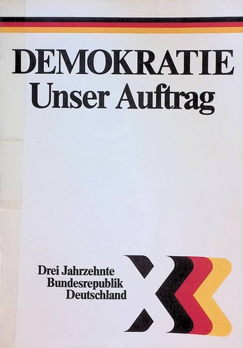 Demokratie unser auftrag - demokratie.,