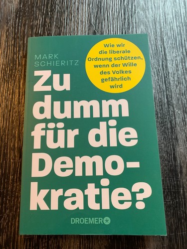 Dumm für die demokratie - zu,