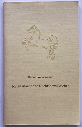 Rudolf wassermann rechtsstaat - wassermann:,